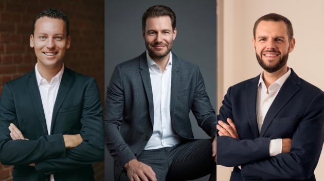 Heineken Deutschland stellt Vertrieb neu auf - Alexander van Gils (l.), Jan Stickelmann (m.) und Tyrone Martinek (r.) - Quelle: Heineken Deutschland